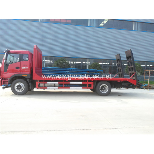 Foton light truck flat bed excavator transport